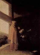 Besuch des Monchs, Francisco de Goya